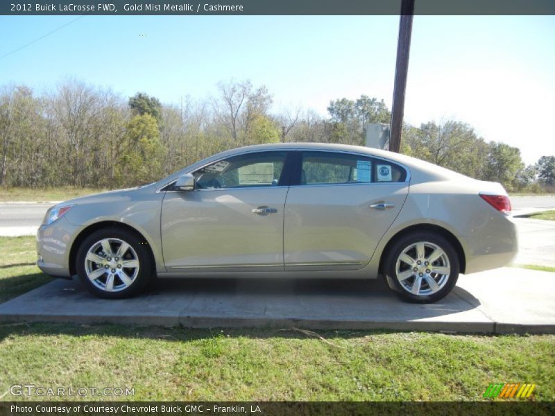 Gold Mist Metallic / Cashmere 2012 Buick LaCrosse FWD