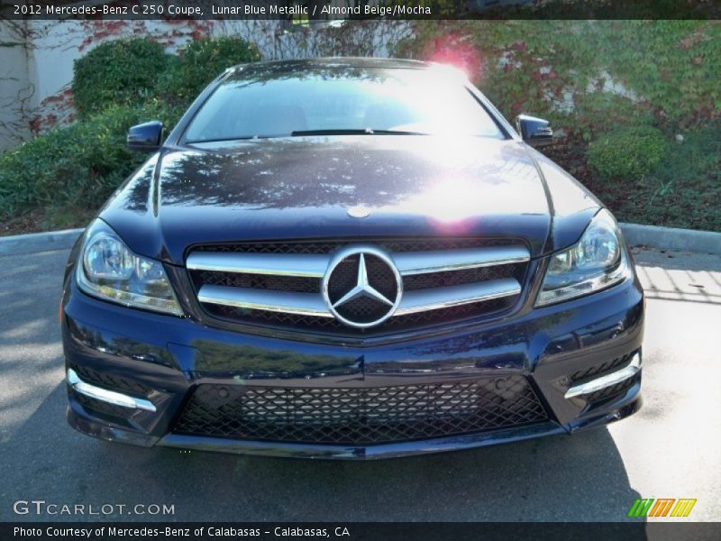 Lunar Blue Metallic / Almond Beige/Mocha 2012 Mercedes-Benz C 250 Coupe