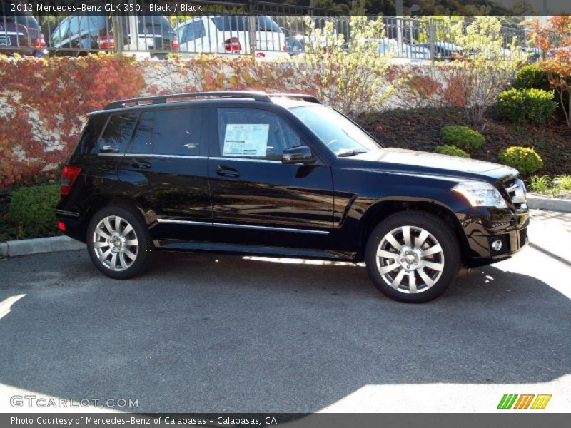 Black / Black 2012 Mercedes-Benz GLK 350