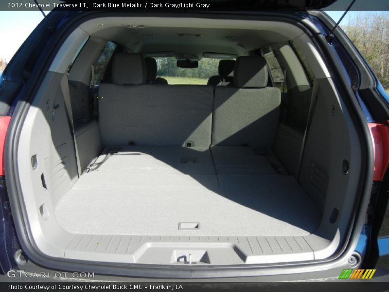 Dark Blue Metallic / Dark Gray/Light Gray 2012 Chevrolet Traverse LT