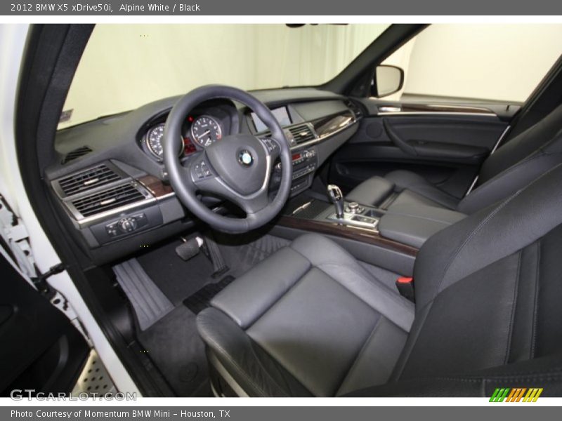 Alpine White / Black 2012 BMW X5 xDrive50i