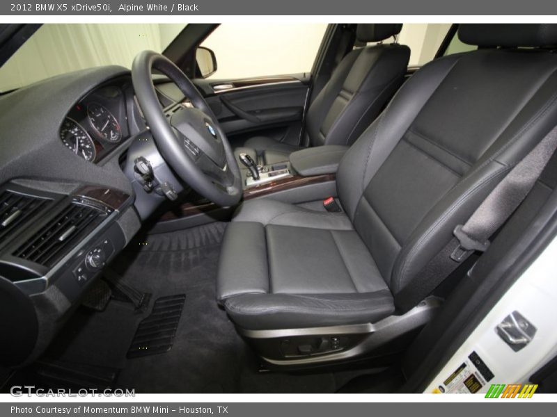 Alpine White / Black 2012 BMW X5 xDrive50i