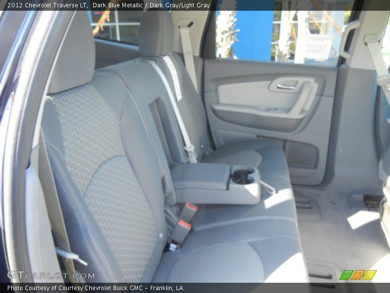 Dark Blue Metallic / Dark Gray/Light Gray 2012 Chevrolet Traverse LT