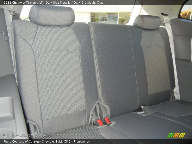 Dark Blue Metallic / Dark Gray/Light Gray 2012 Chevrolet Traverse LT