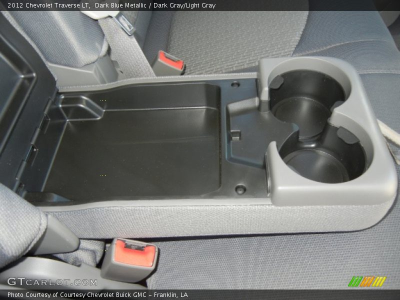 Dark Blue Metallic / Dark Gray/Light Gray 2012 Chevrolet Traverse LT