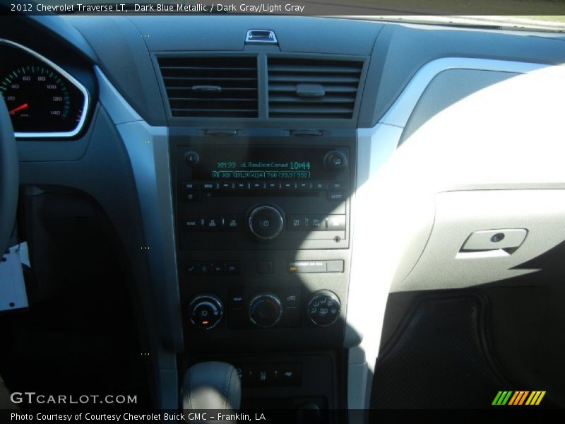 Dark Blue Metallic / Dark Gray/Light Gray 2012 Chevrolet Traverse LT