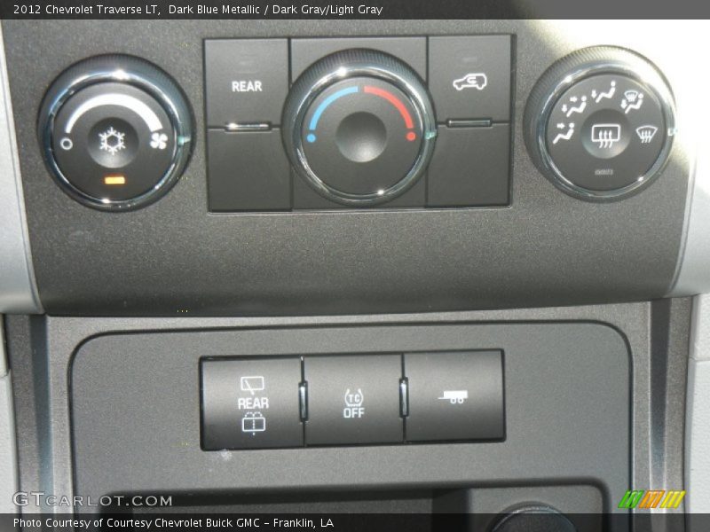 Dark Blue Metallic / Dark Gray/Light Gray 2012 Chevrolet Traverse LT