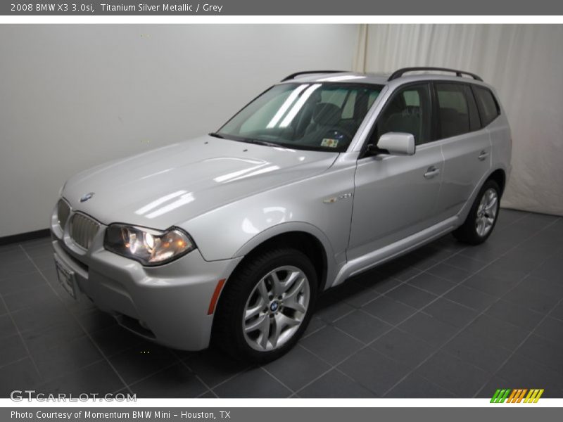 Titanium Silver Metallic / Grey 2008 BMW X3 3.0si