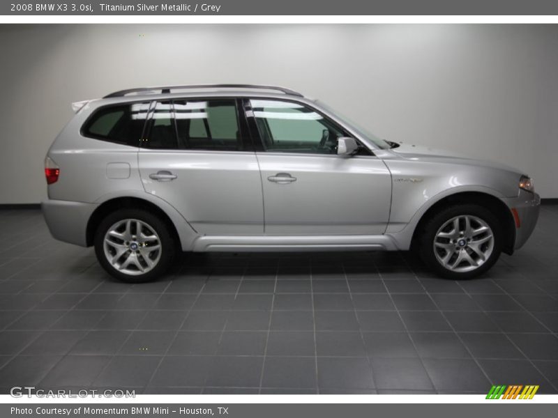 Titanium Silver Metallic / Grey 2008 BMW X3 3.0si