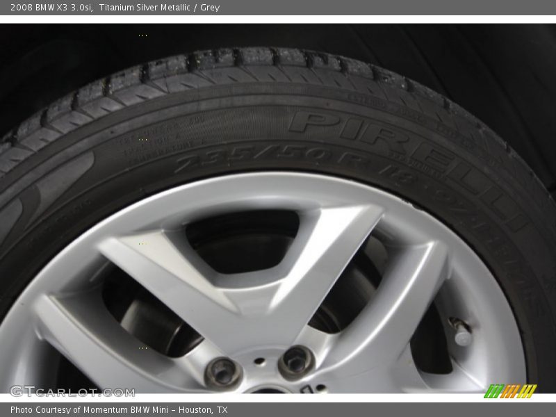 Titanium Silver Metallic / Grey 2008 BMW X3 3.0si