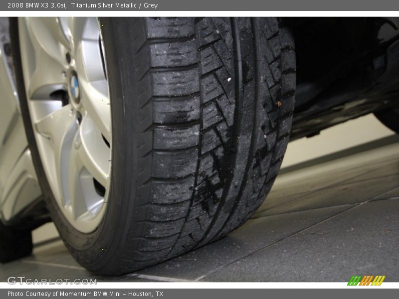 Titanium Silver Metallic / Grey 2008 BMW X3 3.0si