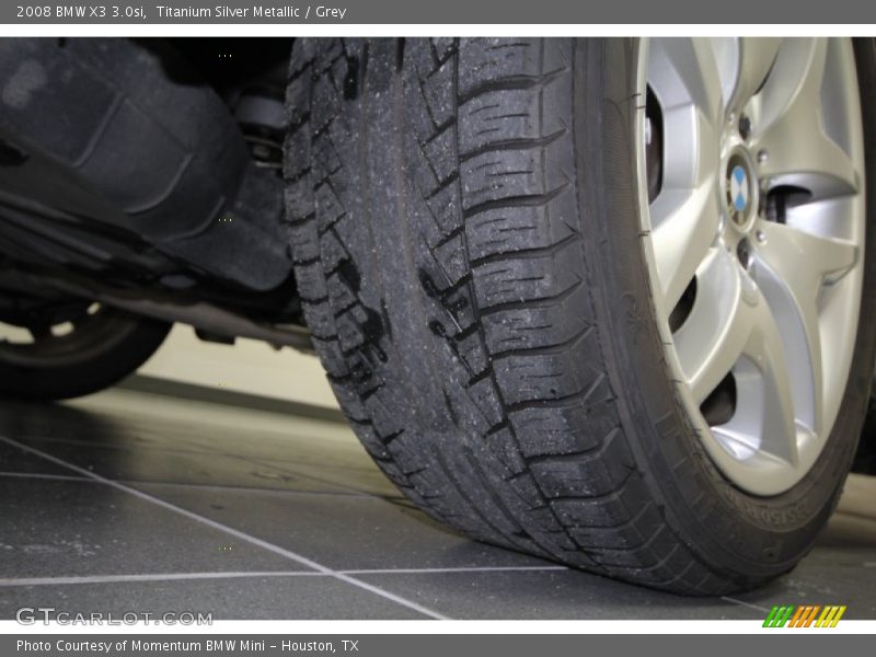Titanium Silver Metallic / Grey 2008 BMW X3 3.0si