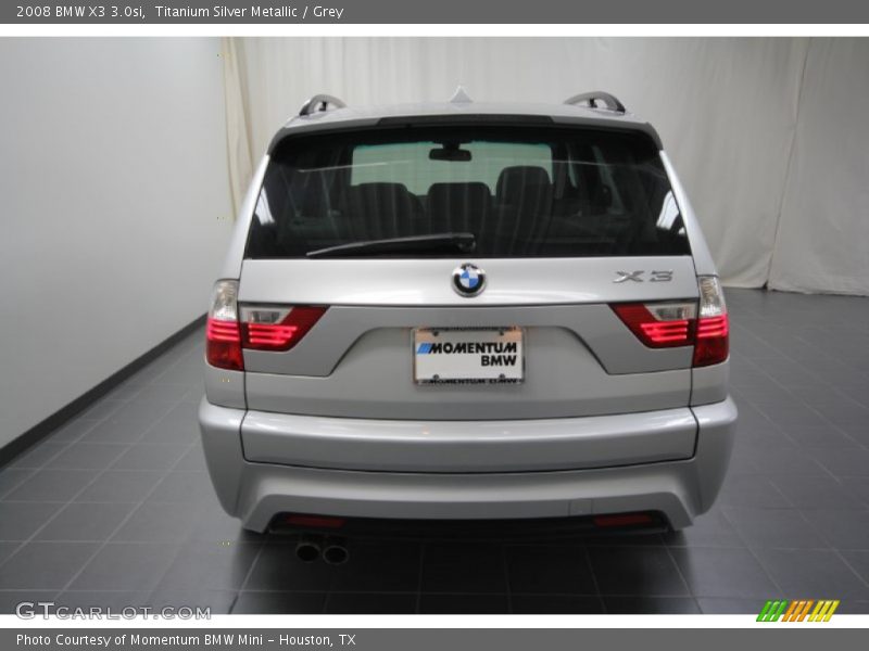Titanium Silver Metallic / Grey 2008 BMW X3 3.0si
