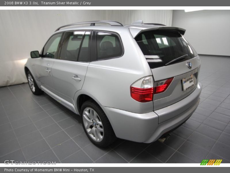 Titanium Silver Metallic / Grey 2008 BMW X3 3.0si