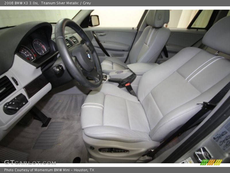 Titanium Silver Metallic / Grey 2008 BMW X3 3.0si