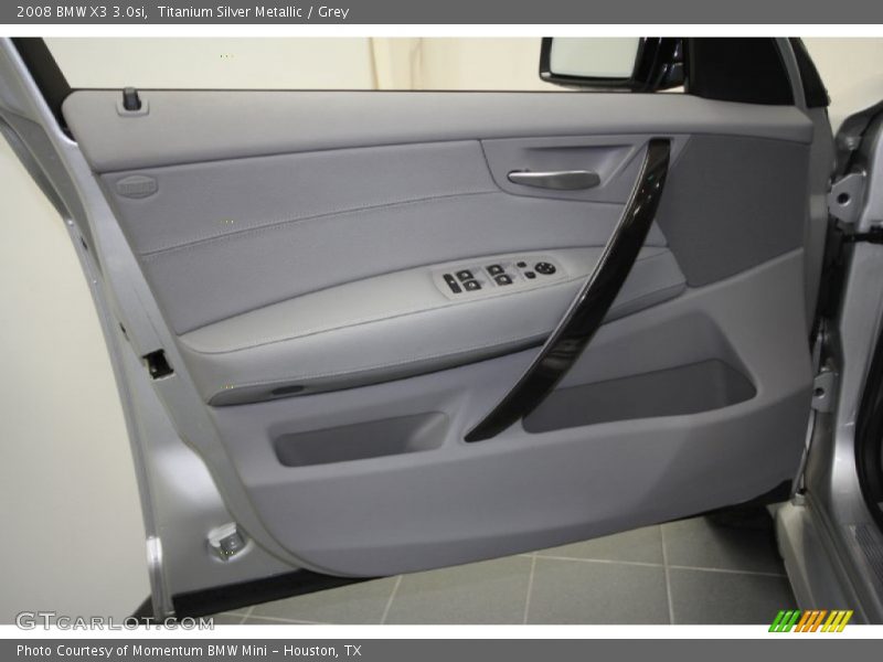 Titanium Silver Metallic / Grey 2008 BMW X3 3.0si