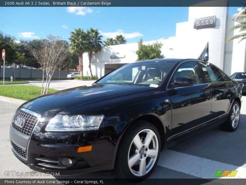Brilliant Black / Cardamom Beige 2008 Audi A6 3.2 Sedan