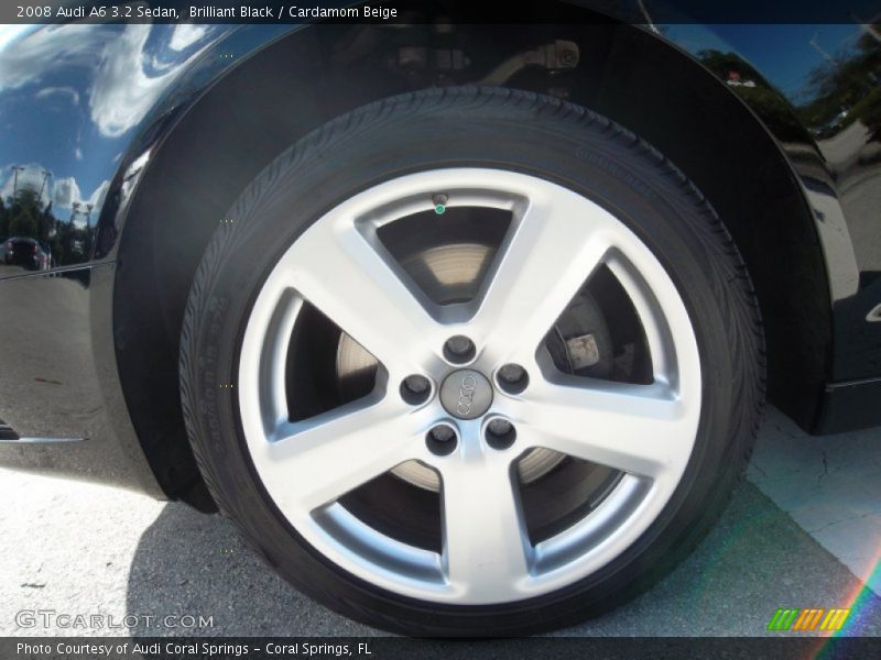 Brilliant Black / Cardamom Beige 2008 Audi A6 3.2 Sedan
