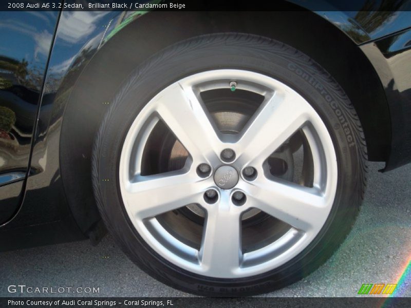 Brilliant Black / Cardamom Beige 2008 Audi A6 3.2 Sedan