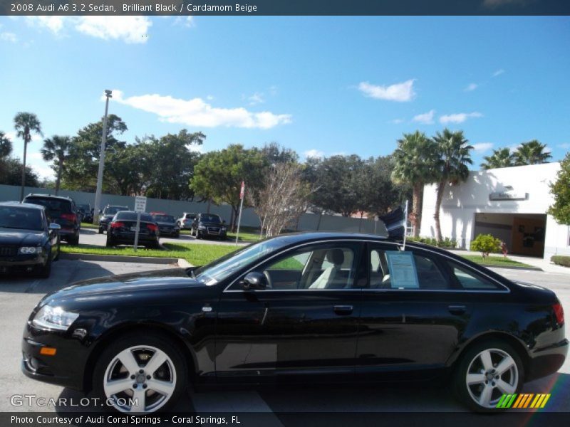 Brilliant Black / Cardamom Beige 2008 Audi A6 3.2 Sedan