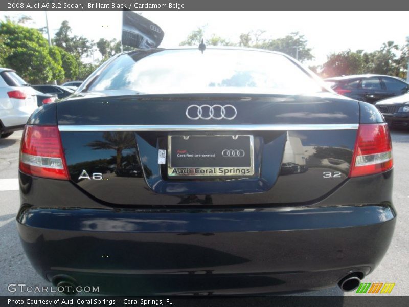 Brilliant Black / Cardamom Beige 2008 Audi A6 3.2 Sedan
