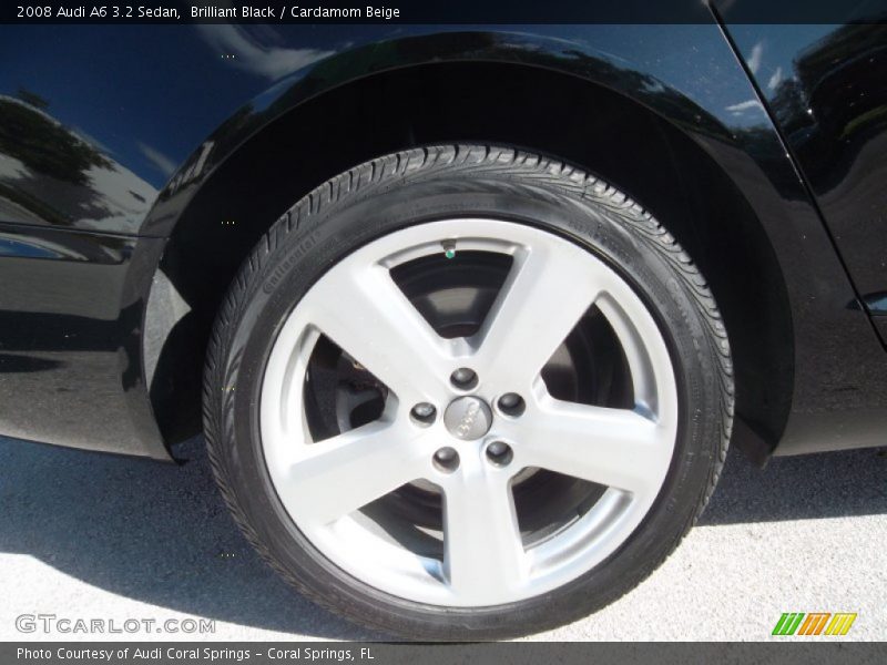 Brilliant Black / Cardamom Beige 2008 Audi A6 3.2 Sedan
