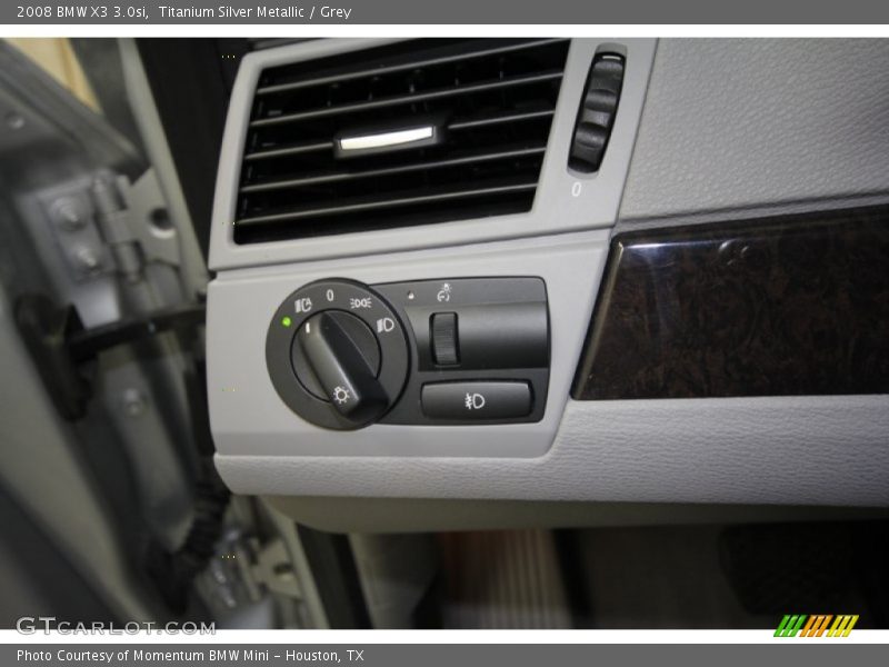 Titanium Silver Metallic / Grey 2008 BMW X3 3.0si