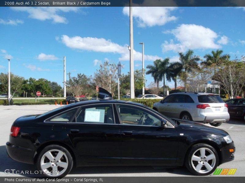Brilliant Black / Cardamom Beige 2008 Audi A6 3.2 Sedan