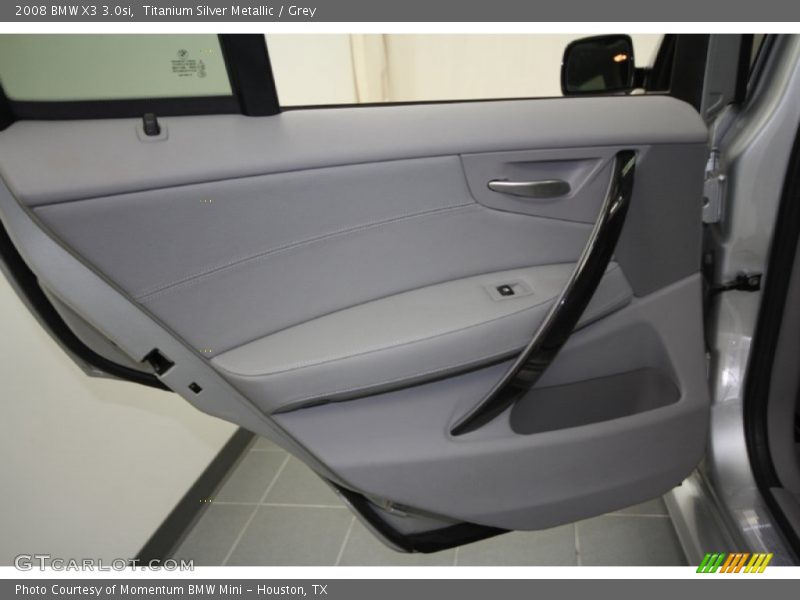 Titanium Silver Metallic / Grey 2008 BMW X3 3.0si