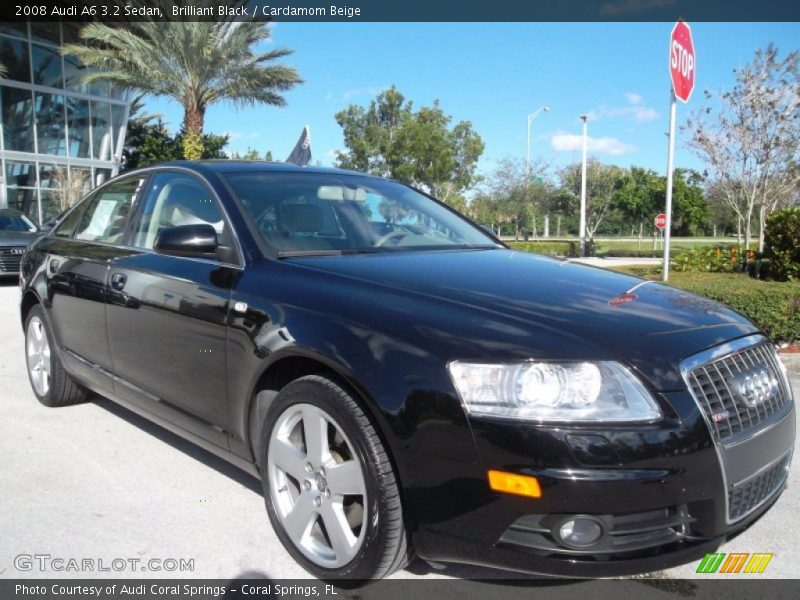 Brilliant Black / Cardamom Beige 2008 Audi A6 3.2 Sedan