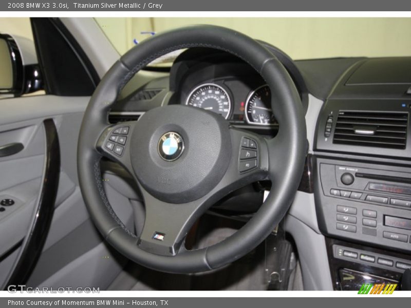 Titanium Silver Metallic / Grey 2008 BMW X3 3.0si