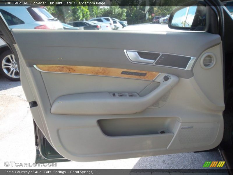 Brilliant Black / Cardamom Beige 2008 Audi A6 3.2 Sedan