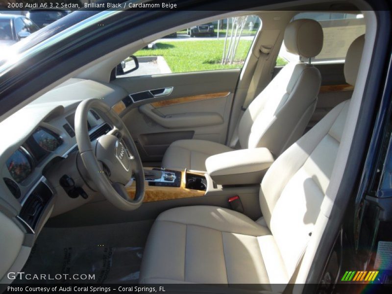 Brilliant Black / Cardamom Beige 2008 Audi A6 3.2 Sedan