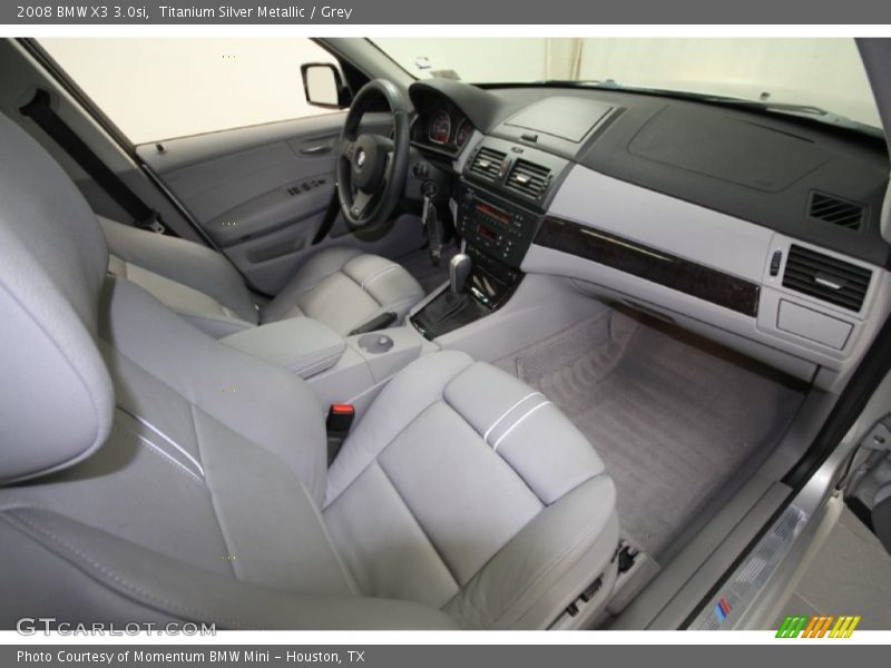 Titanium Silver Metallic / Grey 2008 BMW X3 3.0si
