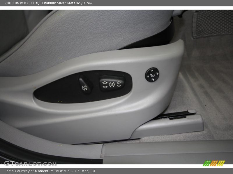 Titanium Silver Metallic / Grey 2008 BMW X3 3.0si