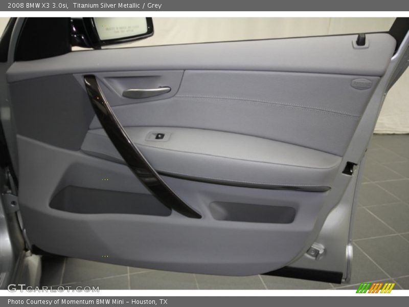 Titanium Silver Metallic / Grey 2008 BMW X3 3.0si