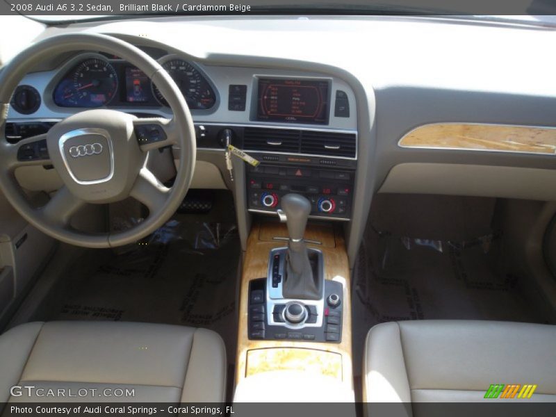 Brilliant Black / Cardamom Beige 2008 Audi A6 3.2 Sedan