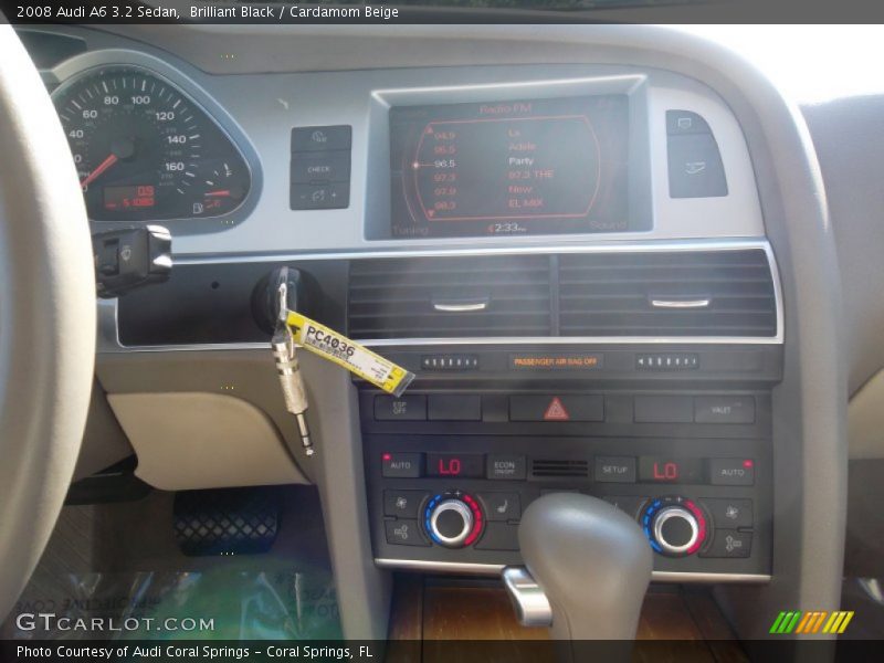 Brilliant Black / Cardamom Beige 2008 Audi A6 3.2 Sedan