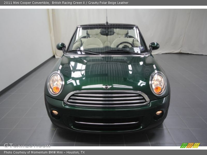 British Racing Green II / Gravity Polar Beige Leather 2011 Mini Cooper Convertible