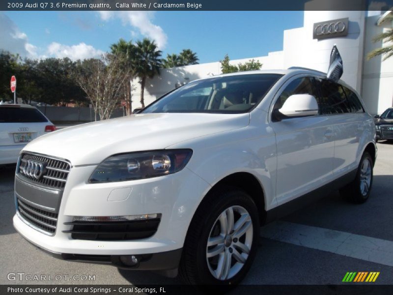 Calla White / Cardamom Beige 2009 Audi Q7 3.6 Premium quattro