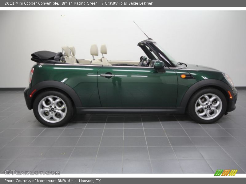 British Racing Green II / Gravity Polar Beige Leather 2011 Mini Cooper Convertible