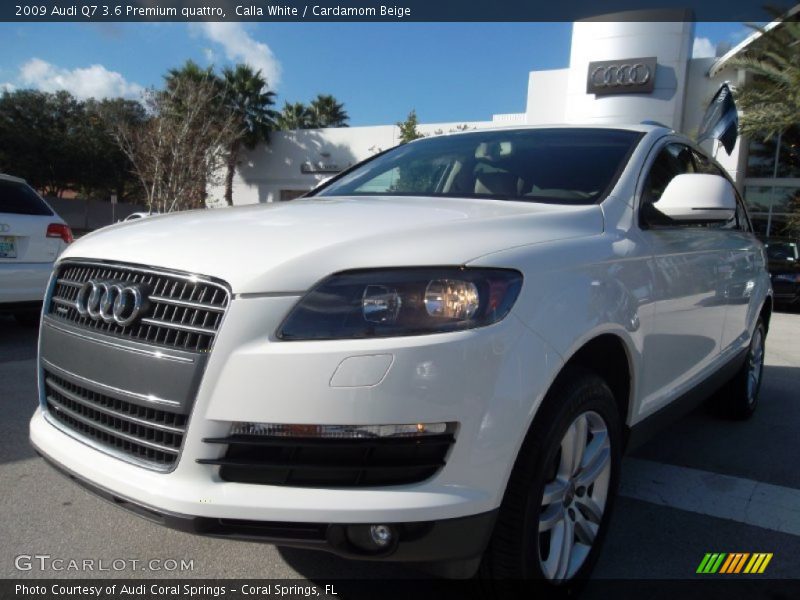 Calla White / Cardamom Beige 2009 Audi Q7 3.6 Premium quattro