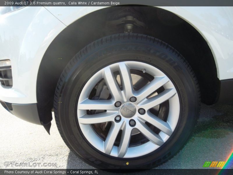 Calla White / Cardamom Beige 2009 Audi Q7 3.6 Premium quattro