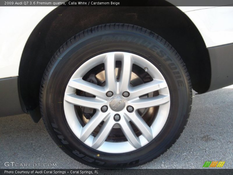 Calla White / Cardamom Beige 2009 Audi Q7 3.6 Premium quattro