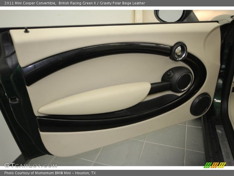 British Racing Green II / Gravity Polar Beige Leather 2011 Mini Cooper Convertible