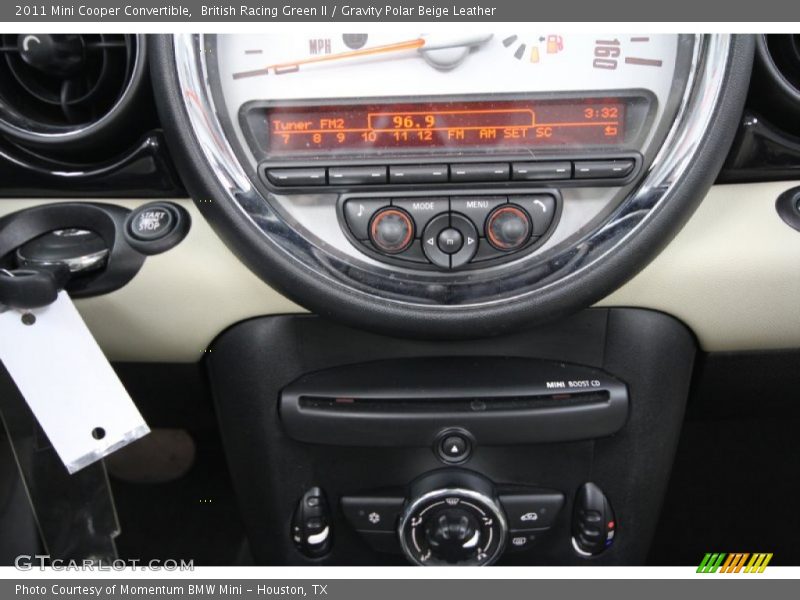 British Racing Green II / Gravity Polar Beige Leather 2011 Mini Cooper Convertible