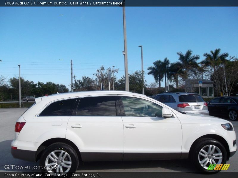 Calla White / Cardamom Beige 2009 Audi Q7 3.6 Premium quattro