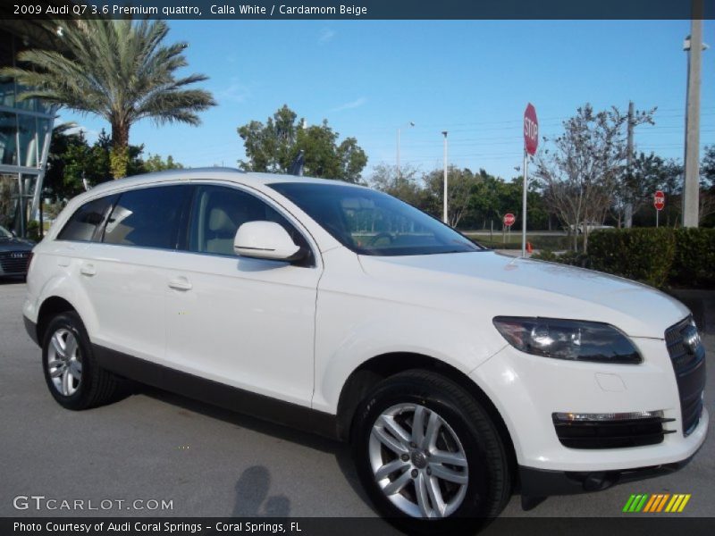 Calla White / Cardamom Beige 2009 Audi Q7 3.6 Premium quattro