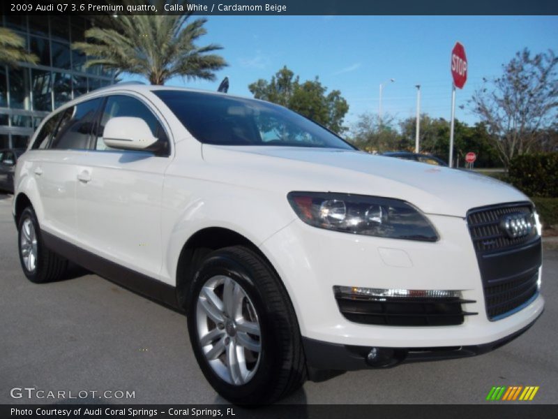 Calla White / Cardamom Beige 2009 Audi Q7 3.6 Premium quattro