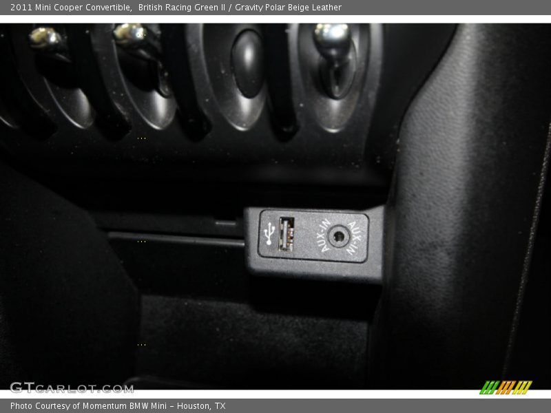 British Racing Green II / Gravity Polar Beige Leather 2011 Mini Cooper Convertible